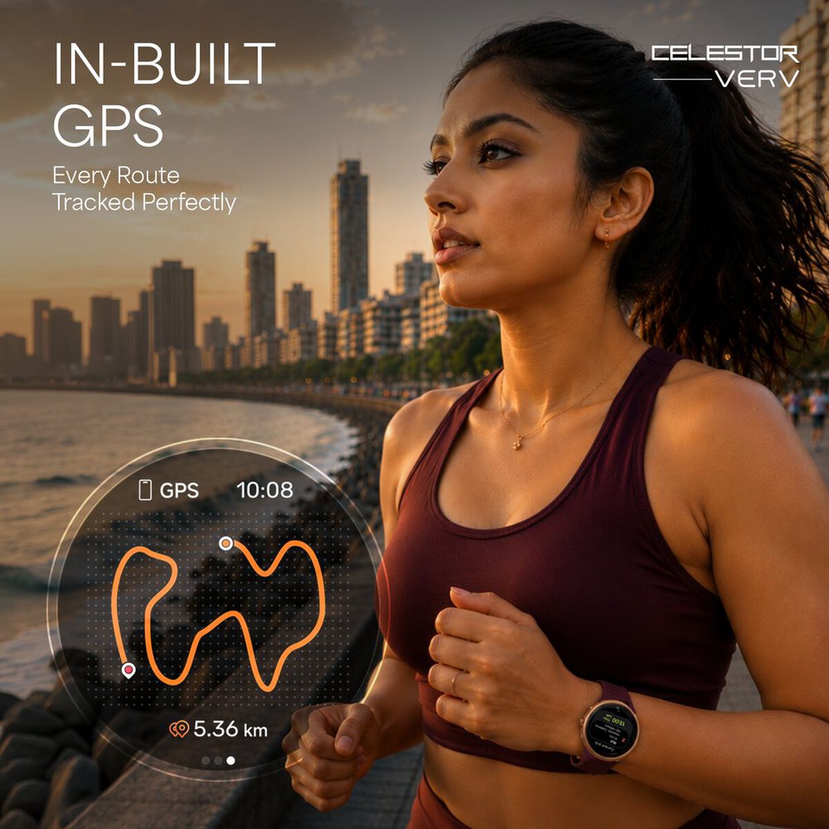 Titan Celestor Verv Women Smartwatch with 1.19" AMOLED Display, GPS, Training Load and Readiness, Temperature Monitoring 2