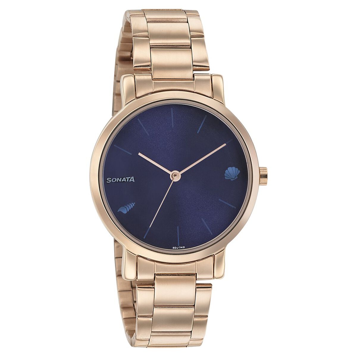Sonata Play Blue Dial Women Watch With Stainless Steel Strap 1