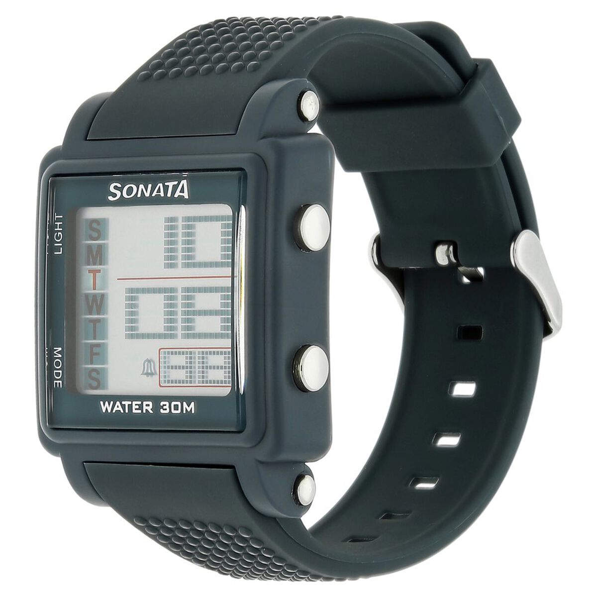 SF Digital Dial Grey Plastic Strap Watch for Men 2