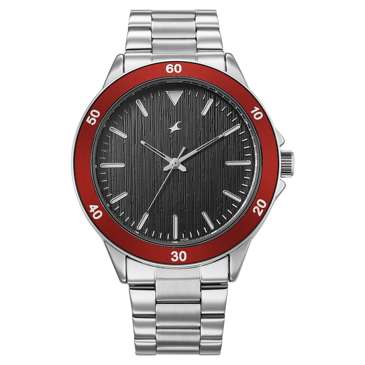 Fastrack Stunners Quartz Analog Black Dial Black Stainless Steel Strap Watch For Guys 1