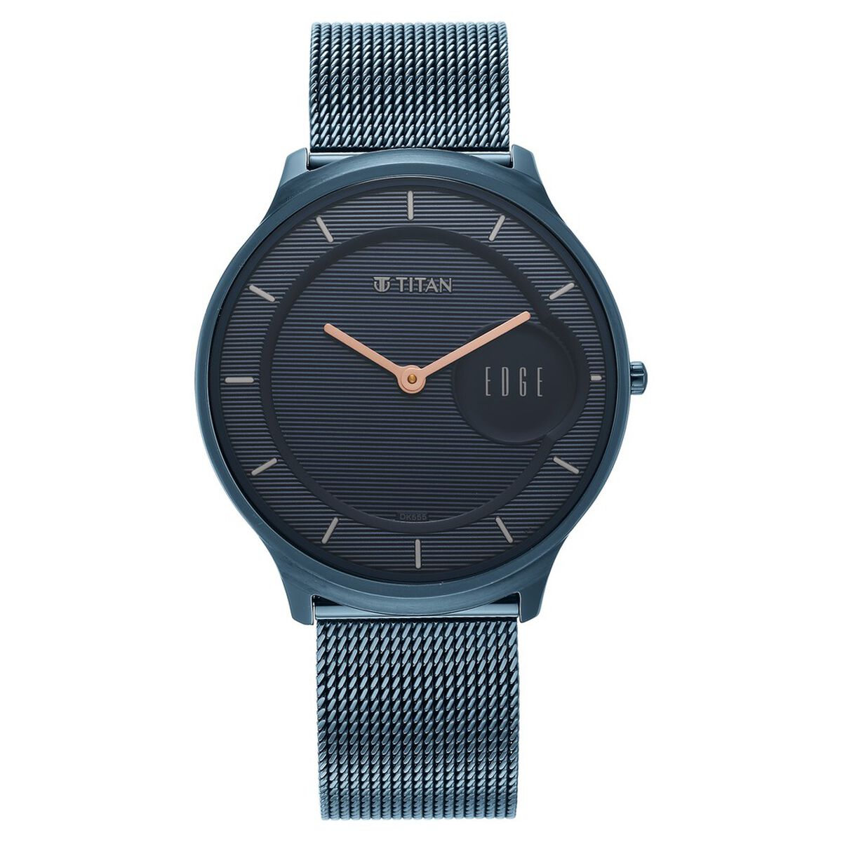Titan Edge Slim Stainless Steel Blue Dial Analog Watch for Men 2