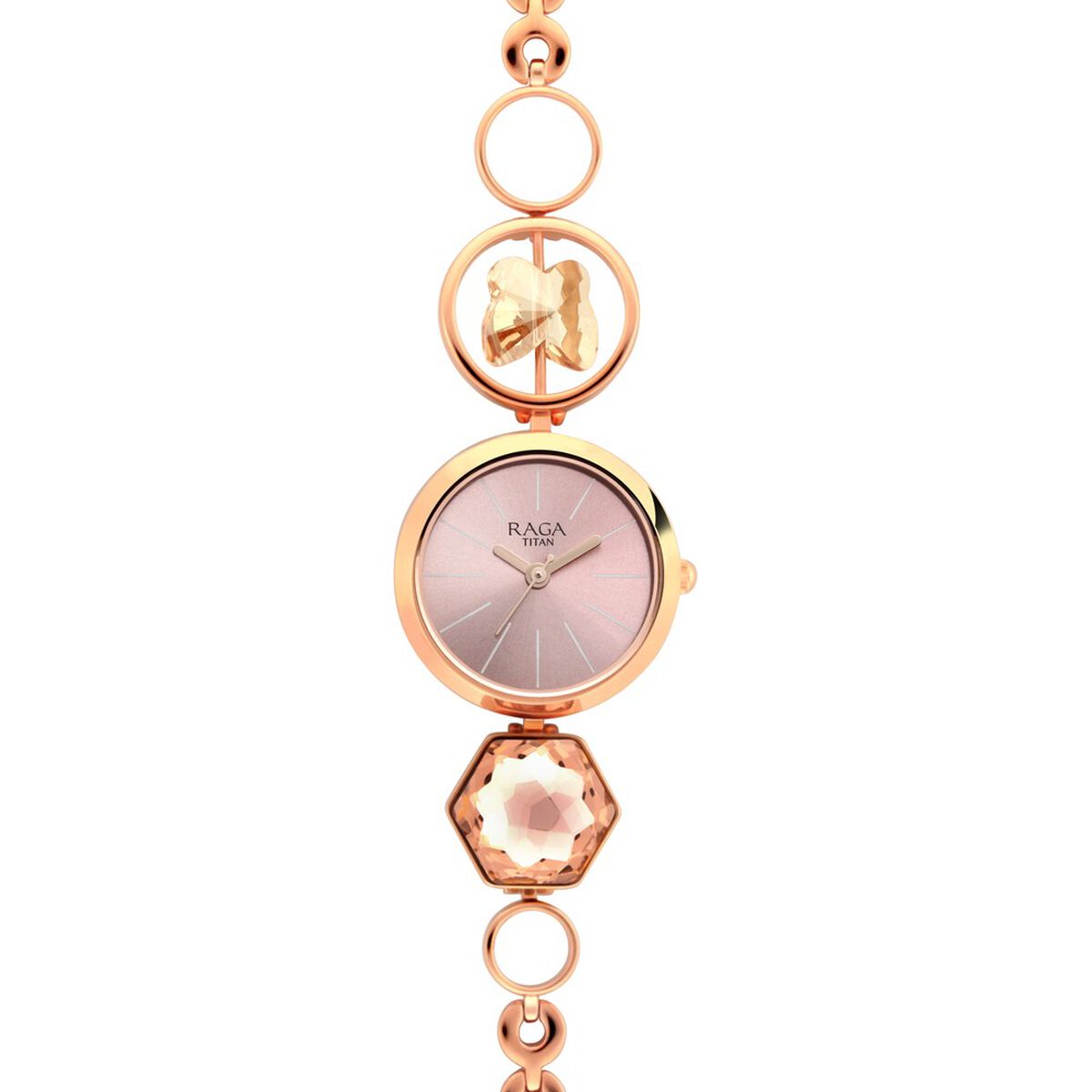 Raga Women's Grace Watch: Mother of Pearl Dial & Ornate Bracelet 1