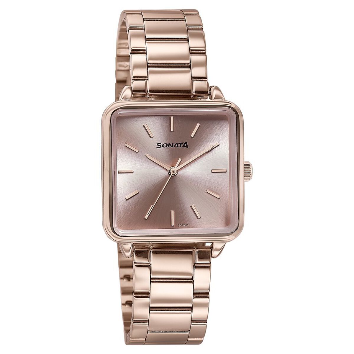 Sonata Wedding Edit Quartz Analog Pink Dial Stainless Steel Strap Watch For Women 3