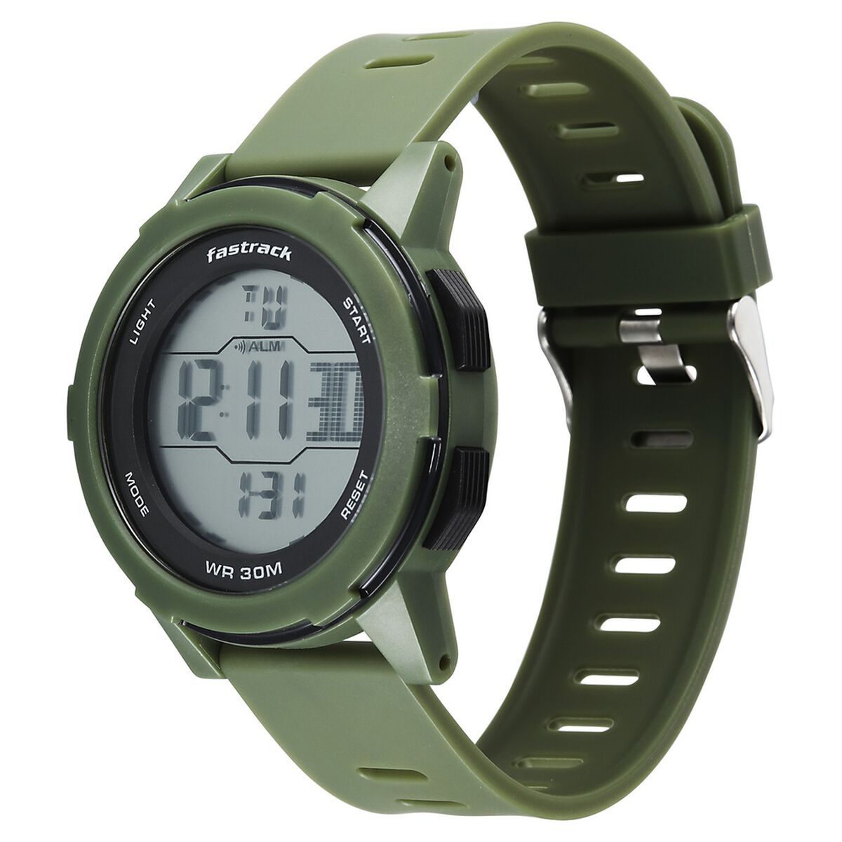 Fastrack Streetstyle Digital Dial Green Polyether Strap Watch For Unisex 3