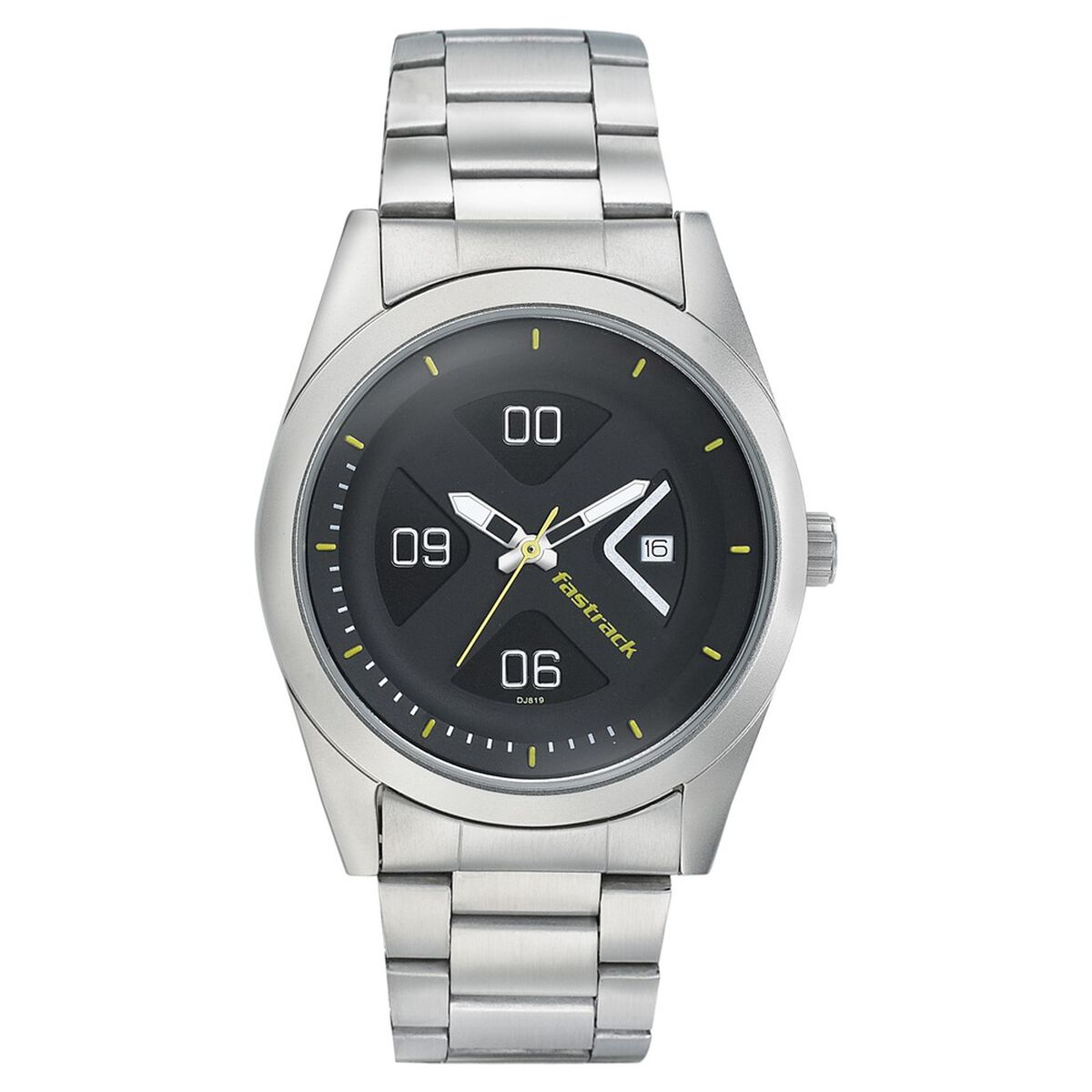 Fastrack Go Skate Quartz Analog with Date Black Dial Stainless Steel Strap Watch for Guys 2