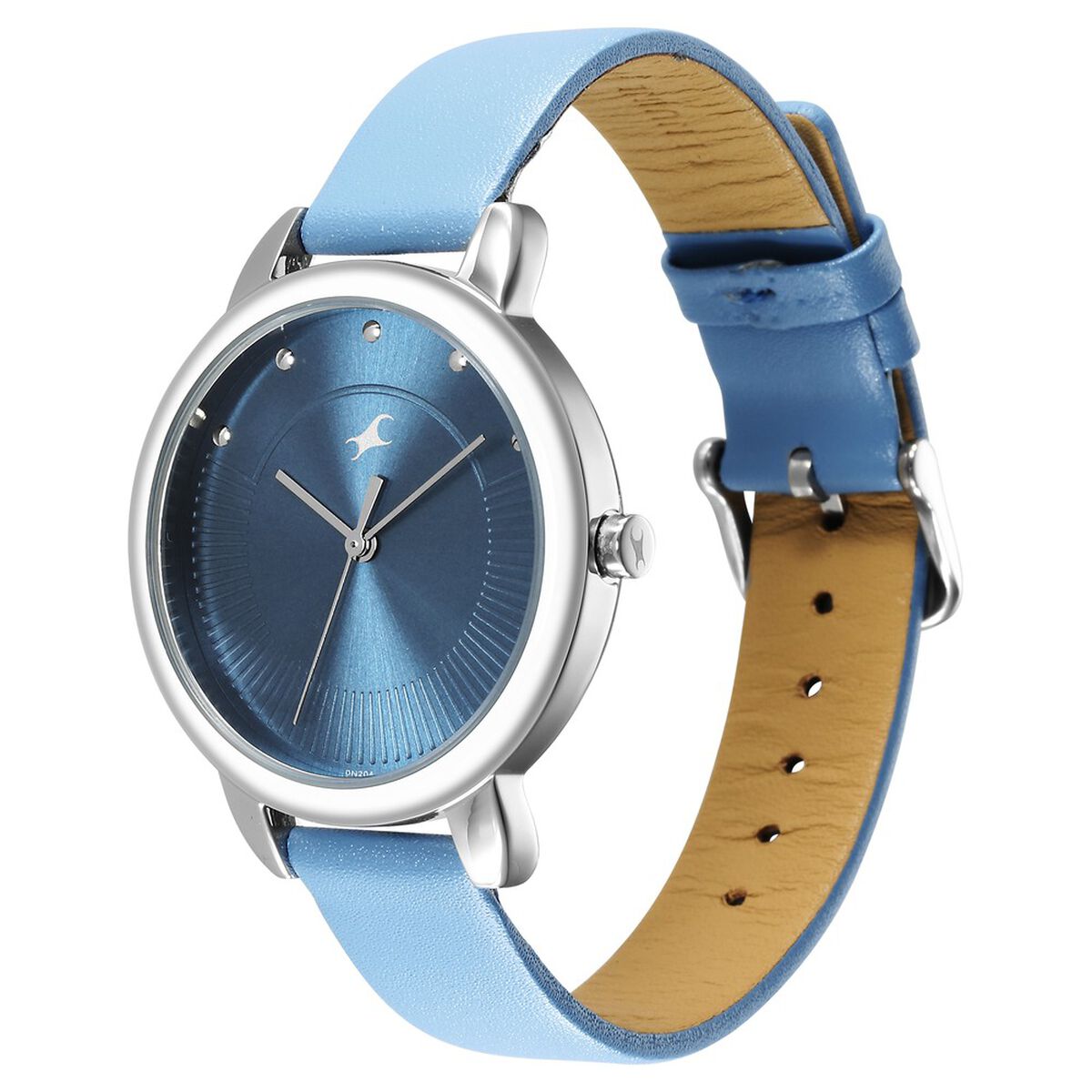 Fastrack Stunners Quartz Analog Blue Dial Leather Strap Watch for Girls 3
