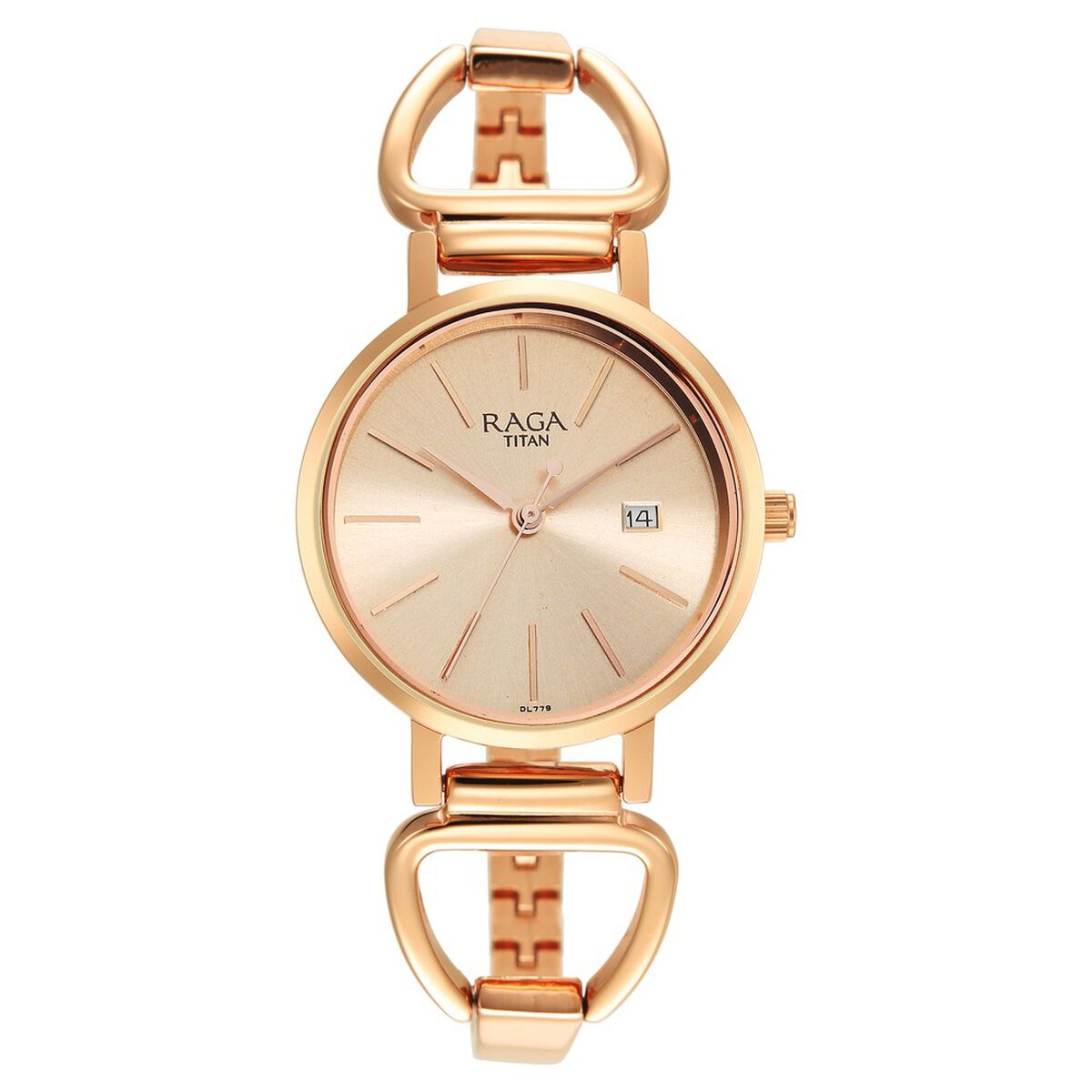 Titan Rose Gold Dial Quartz Analog with Date Watch for Women 2