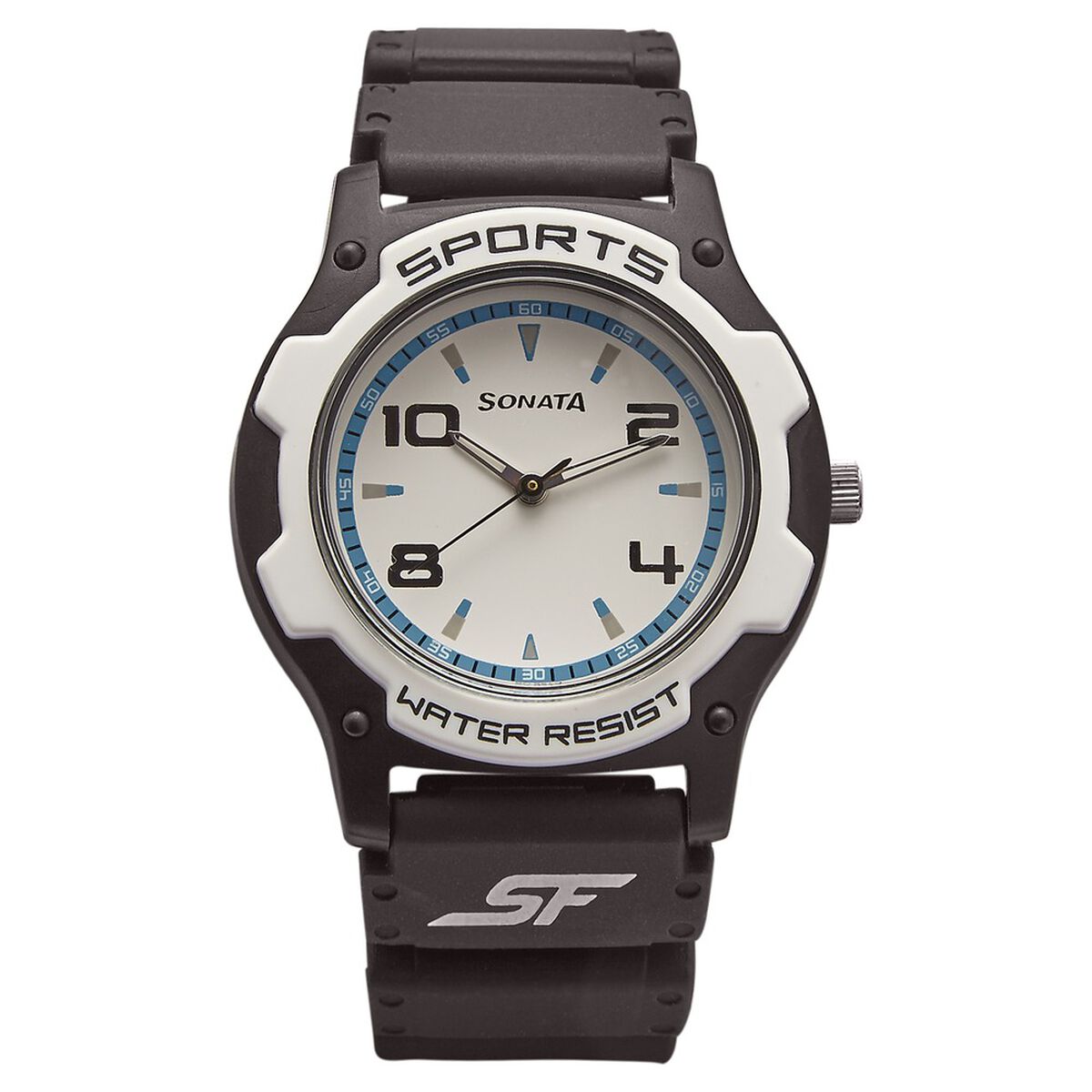 SF Quartz Analog White Dial Watch for Men 1