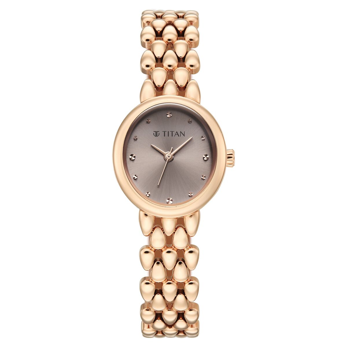 Titan Purple Serein Quartz Analog Rose Gold Dial Rose Gold Metal Strap Watch For Women 1