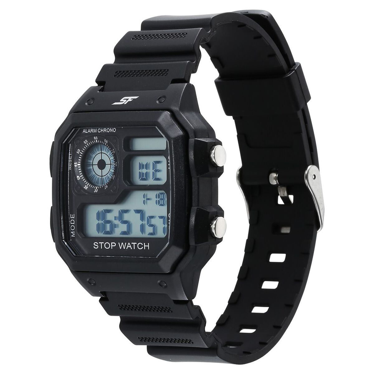 SF Hexa Digital Dial Unisex Watch With Polyurethane Strap 2