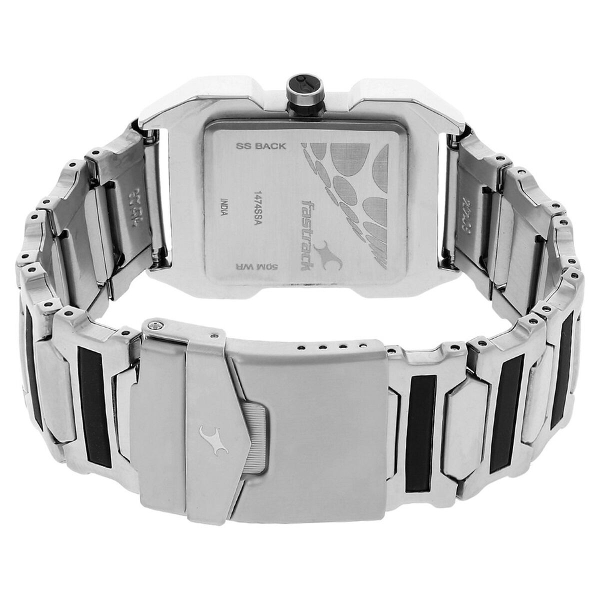 Fastrack Quartz Analog Black Dial Stainless Steel Strap Watch for Guys 4