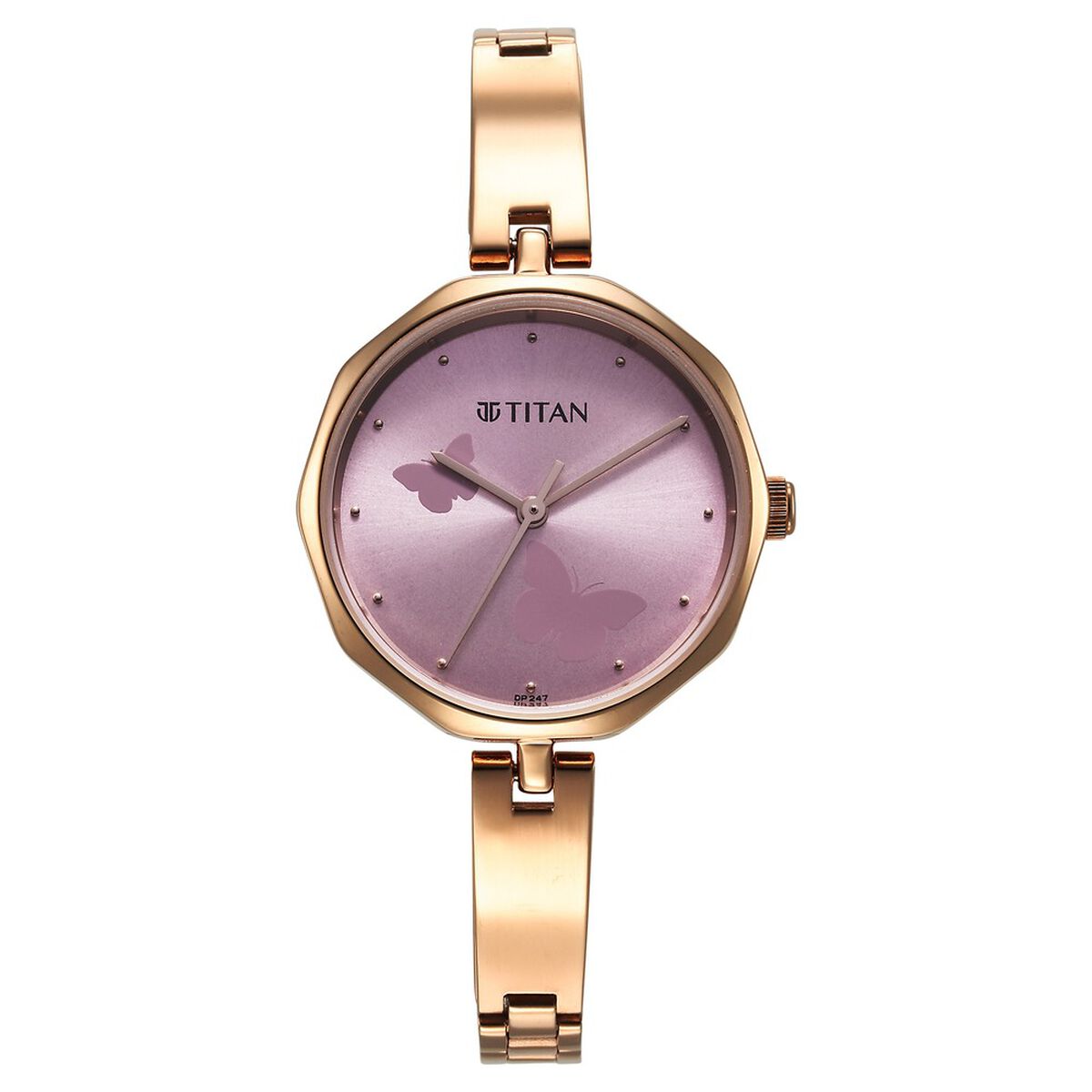 Titan Karishma Quartz Analog Pink Dial Stainless Steel Strap Watch for Women 1