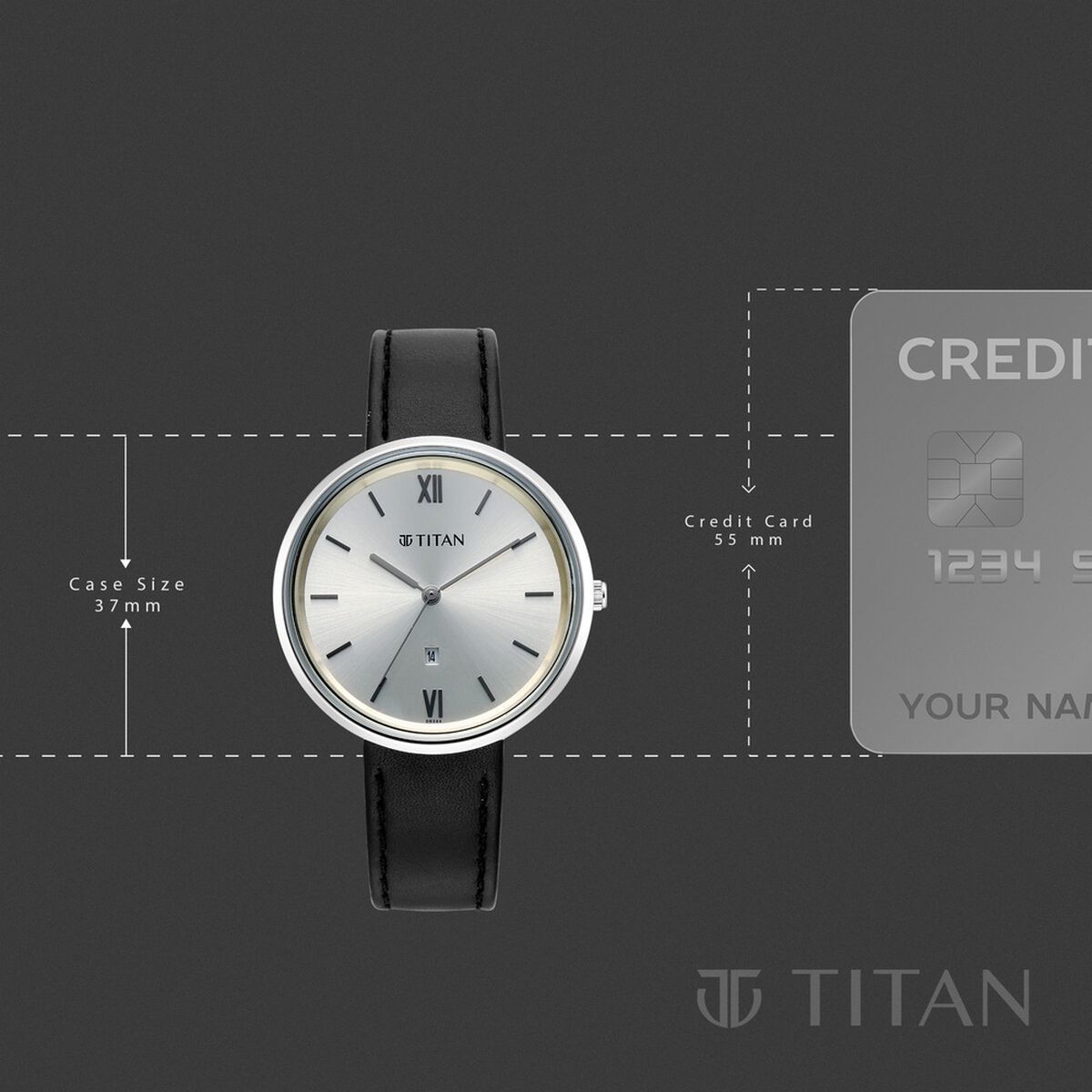 Titan Neo Quartz Analog White Dial Brown Leather Strap Watch For Women 4