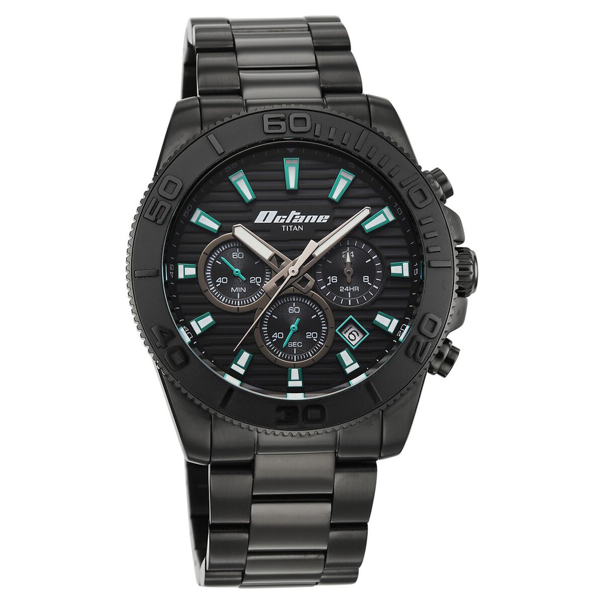 Octane Fashion Accendo Chronograph with Knurled Bezel & Lume Hands for Men 3