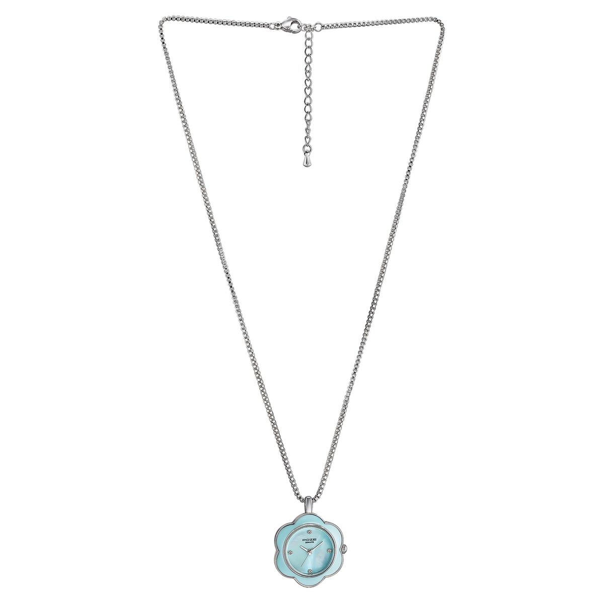 Sonata Poze Quartz Analog Blue Dial Silver Colour Metal Strap Watch For Women 3
