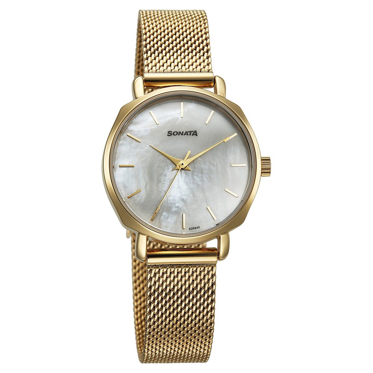 Sonata Eternia Quartz Analog Silver Dial Metal Strap Watch For Women 1