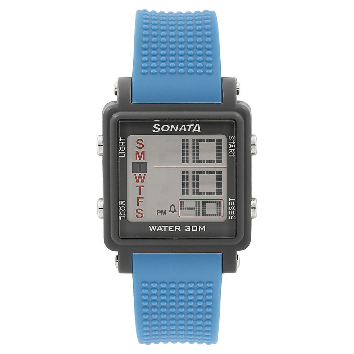 SF Digital Dial Blue Plastic Strap Watch for Men 1