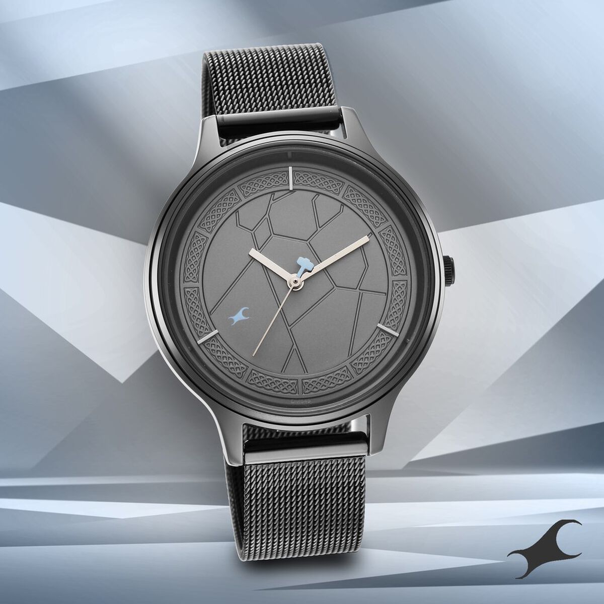 Fastrack Thor Quartz Analog Grey Dial Stainless Steel Strap Watch for Girls 1