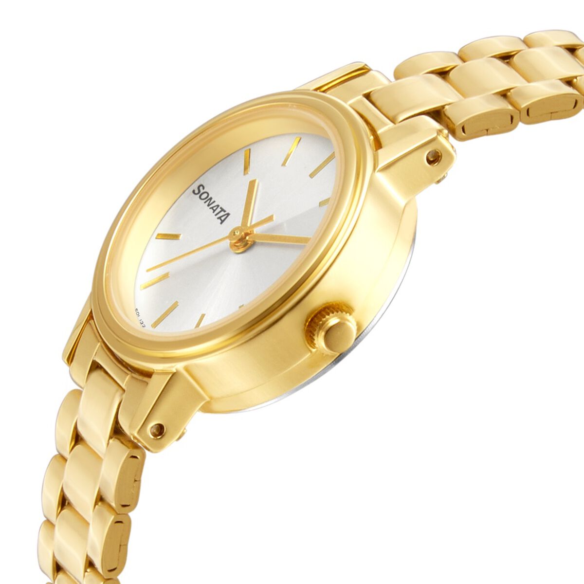 Sonata Essentials White Dial Women Watch With Stainless Steel Strap 3