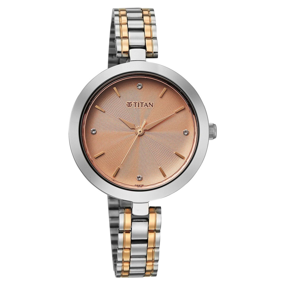Titan Titan Karishma Quartz Analog Rose Gold Dial Two Toned Stainless Steel Strap Watch For Women 2