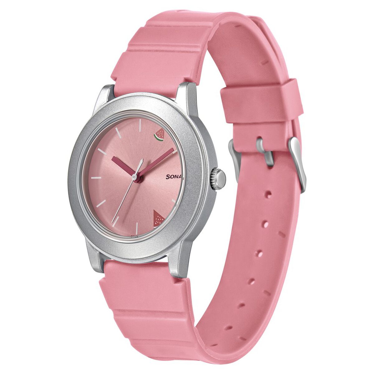 Sonata Play Pink Dial Women Watch With Plastic Strap 2