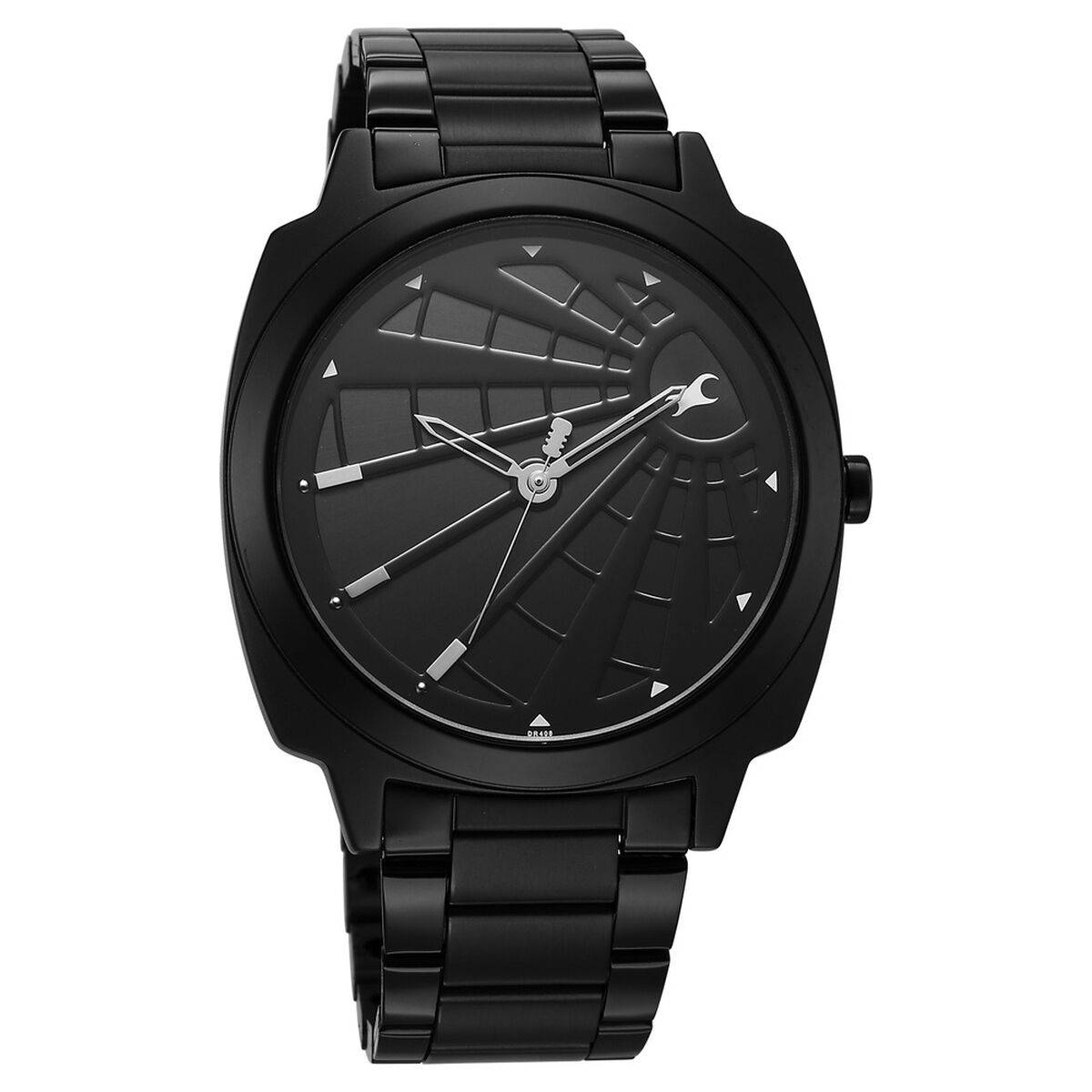 Fastrack Groove Quartz Analog Black Dial Guys Stainless Steel Watch 4