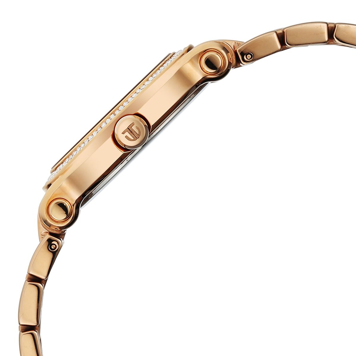 Titan Purple Glamour Quartz Analog Silver Dial Rose Gold Stainless Steel Strap Watch For Women 4