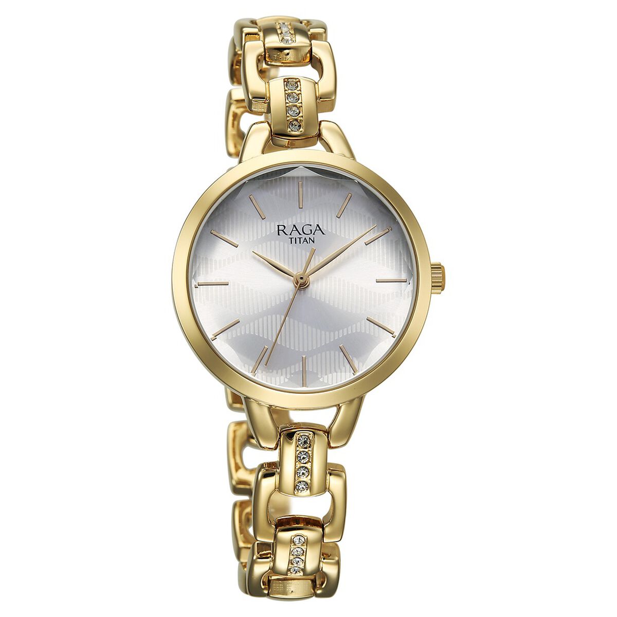 Titan Raga Showstopper Quartz Analog Silver Dial Metal Strap Watch For Women 2