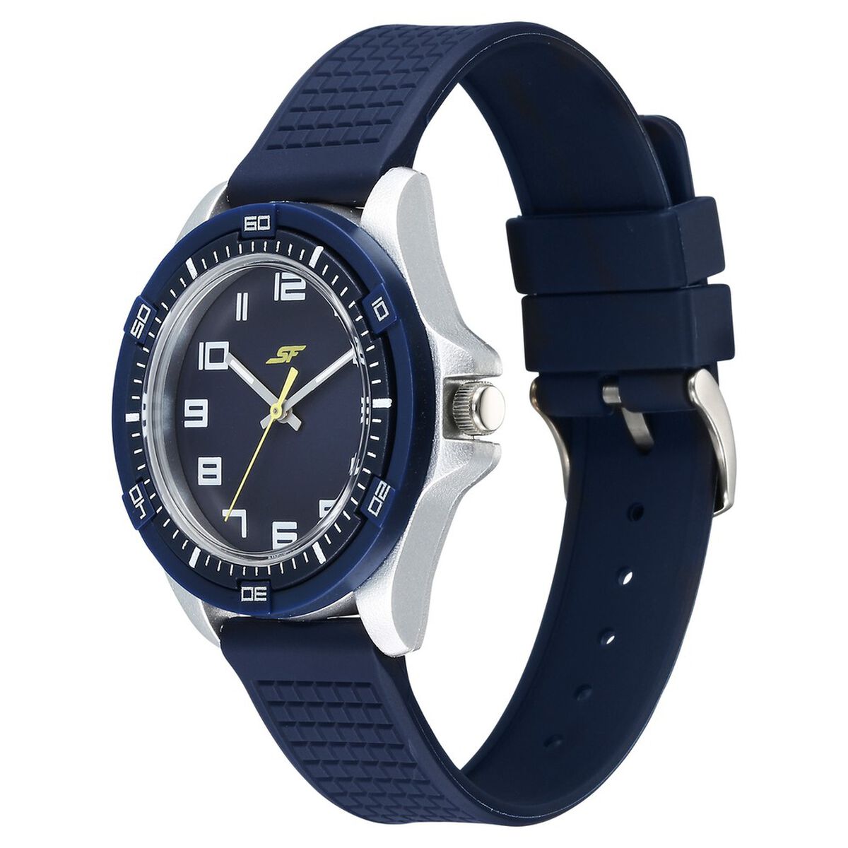 SF Sporty Analogs Quartz Analog Blue Dial Blue Plastic Strap Watch For Men 3