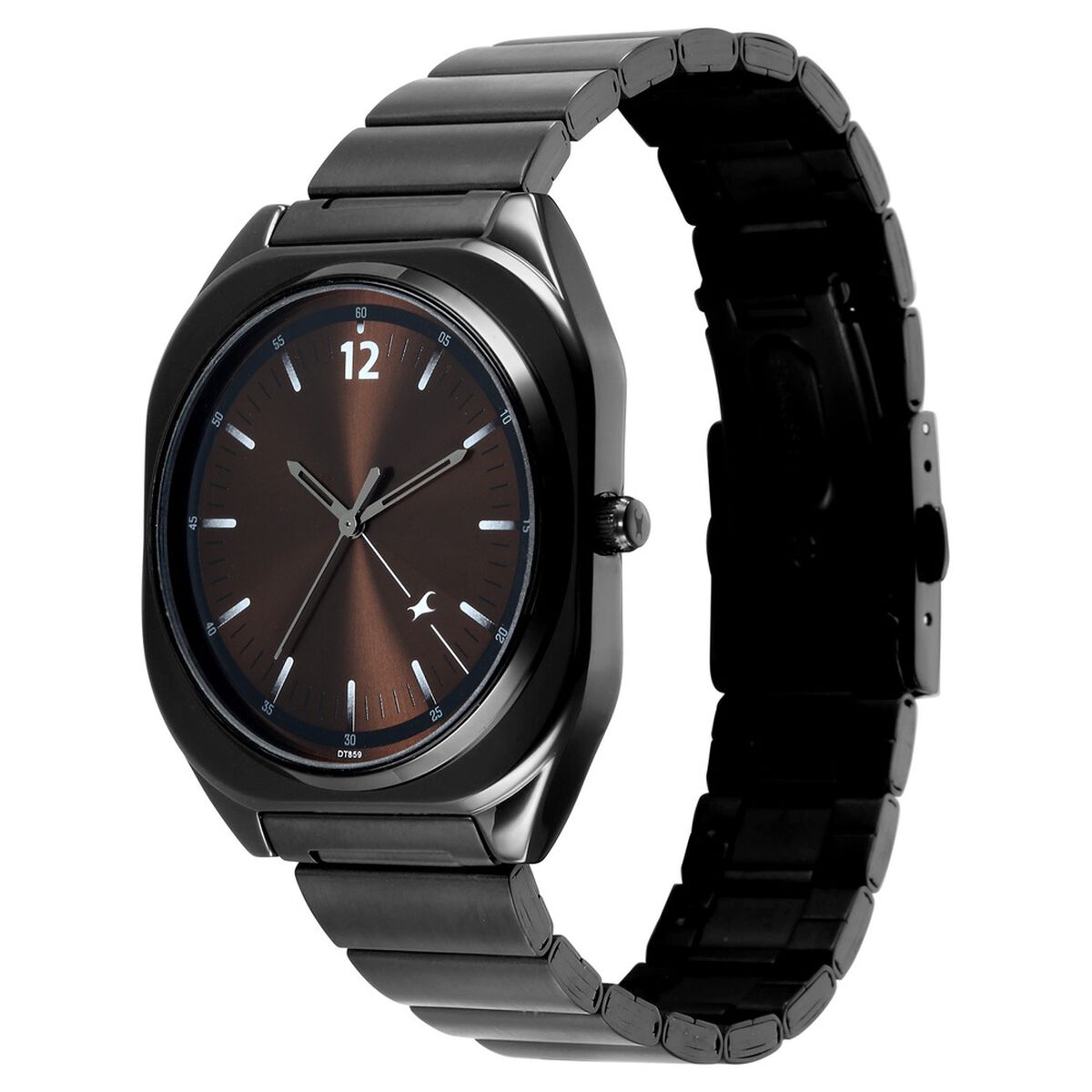 Fastrack 9 to Fine Analog with Brown Dial Metal Strap Watch for Guys 3