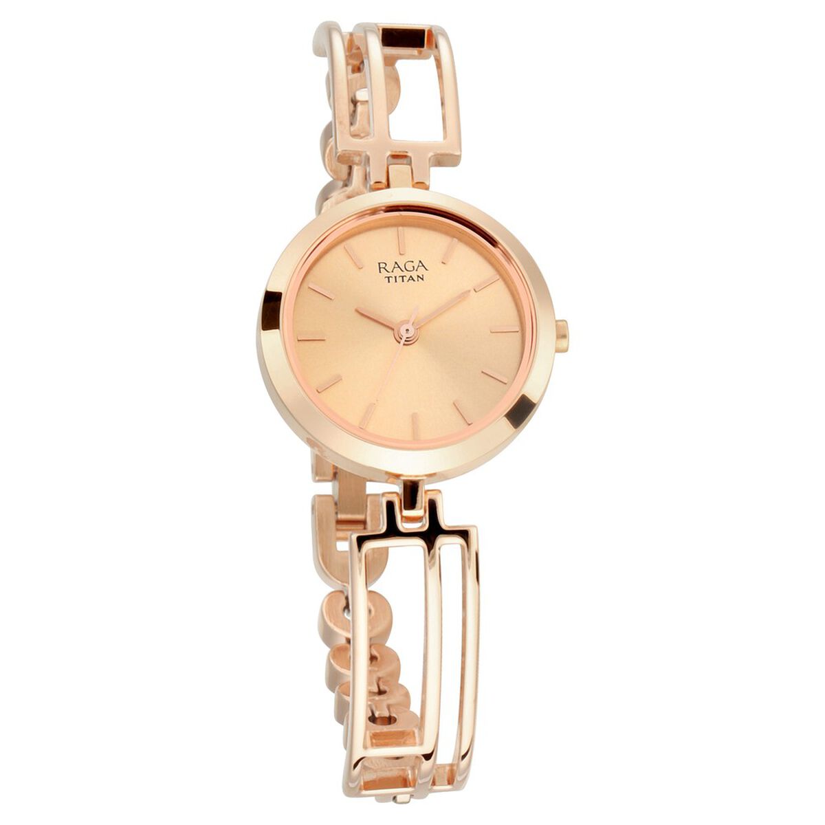 Titan Raga Viva Rose Gold Metal Analog Strap Watch for Women 2