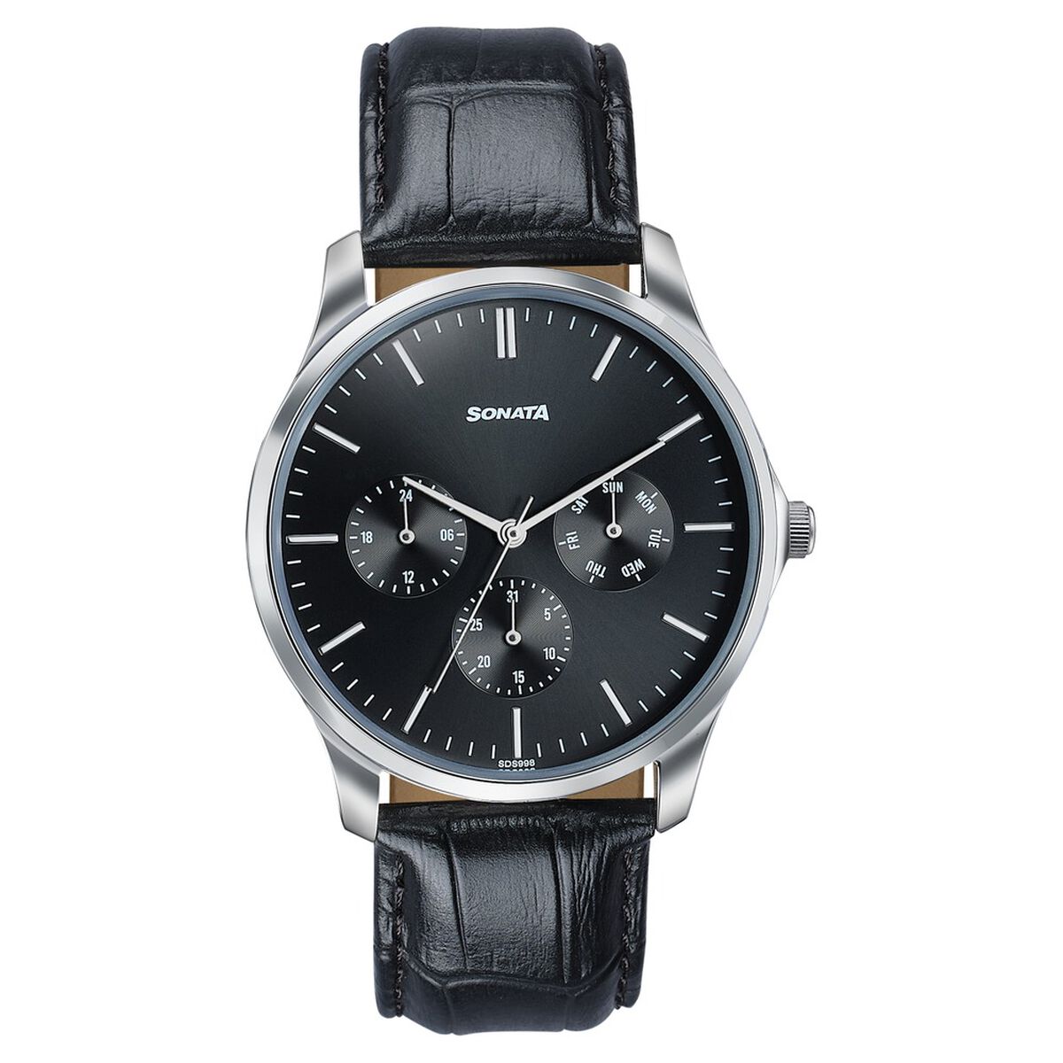 Sonata Men's Work Wear black dial Watch - Premium Multifunction design for everyday style 1