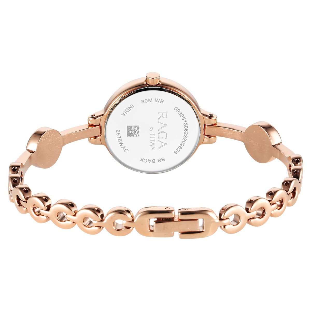 Titan Raga Viva Quartz Analog Rose Gold Dial Metal Strap Watch for Women 5