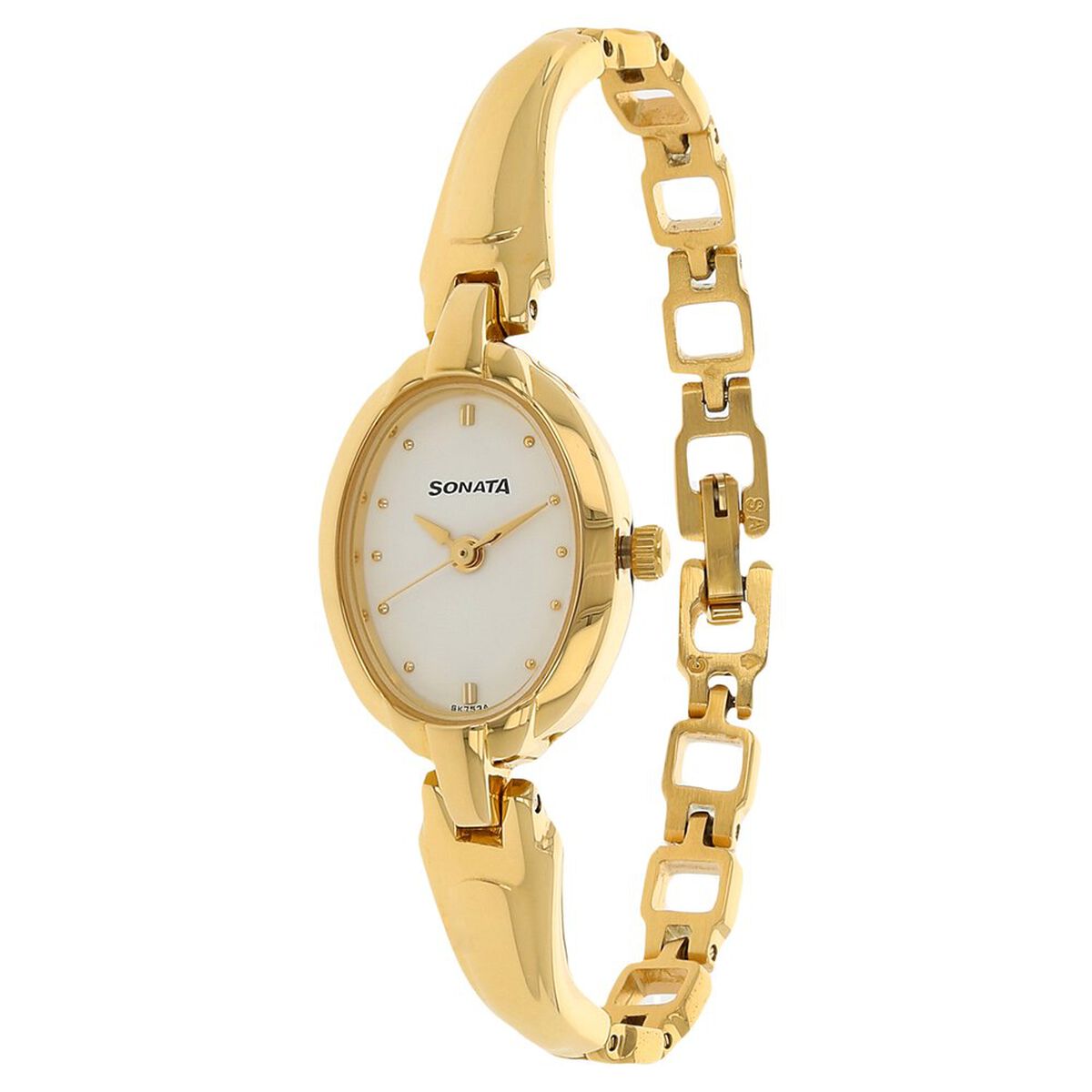 Sonata Quartz Analog White Dial Metal Strap Watch for Women 2