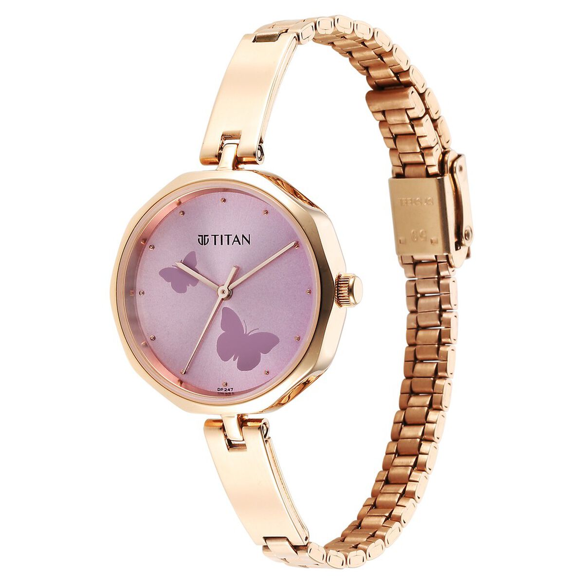 Titan Karishma Quartz Analog Pink Dial Stainless Steel Strap Watch for Women 3