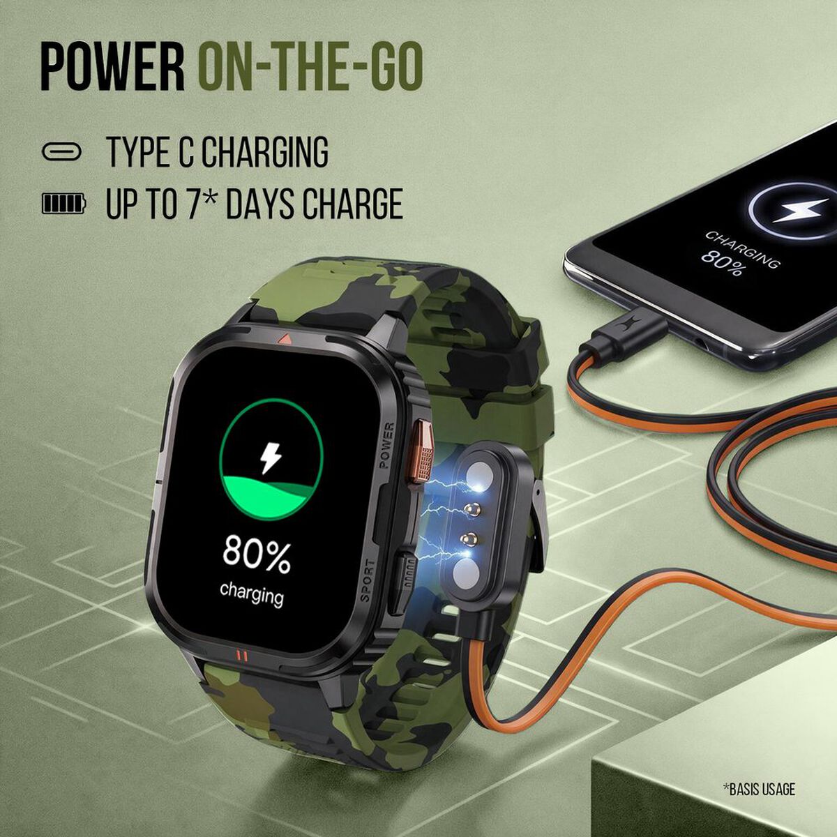Fastrack Smart Xtreme S Smartwatch with 4.9 cm AMOLED Display BT Calling & Health Monitoring 5