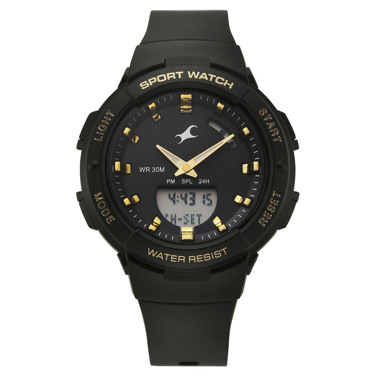 Fastrack StreetStyle Quartz Analog Black Dial Black Plastic Strap Watch For Girls 1