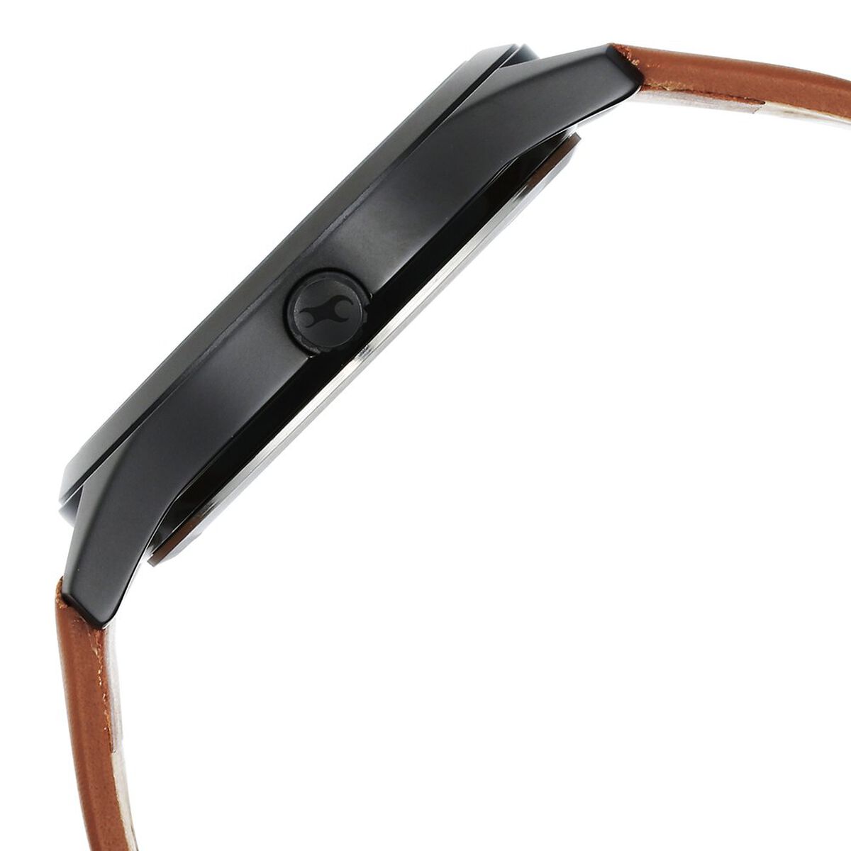 Fastrack Stunners Quartz Analog Black Dial Brown Leather Strap Watch For Guys 4