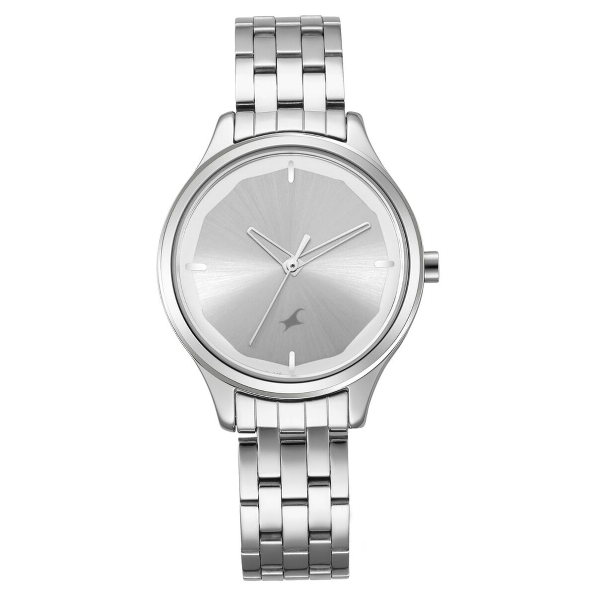 Fastrack Stunners Quartz Analog Silver Dial Metal Strap Watch for Girls 3