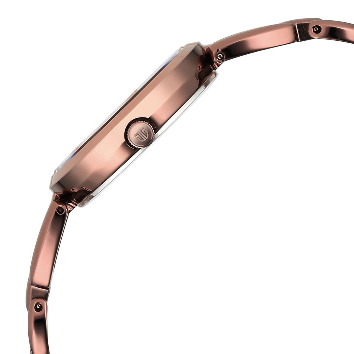 Titan Raga Viva Quartz Analog with Date Rose Gold Dial Brown Metal Strap Watch for Women 5