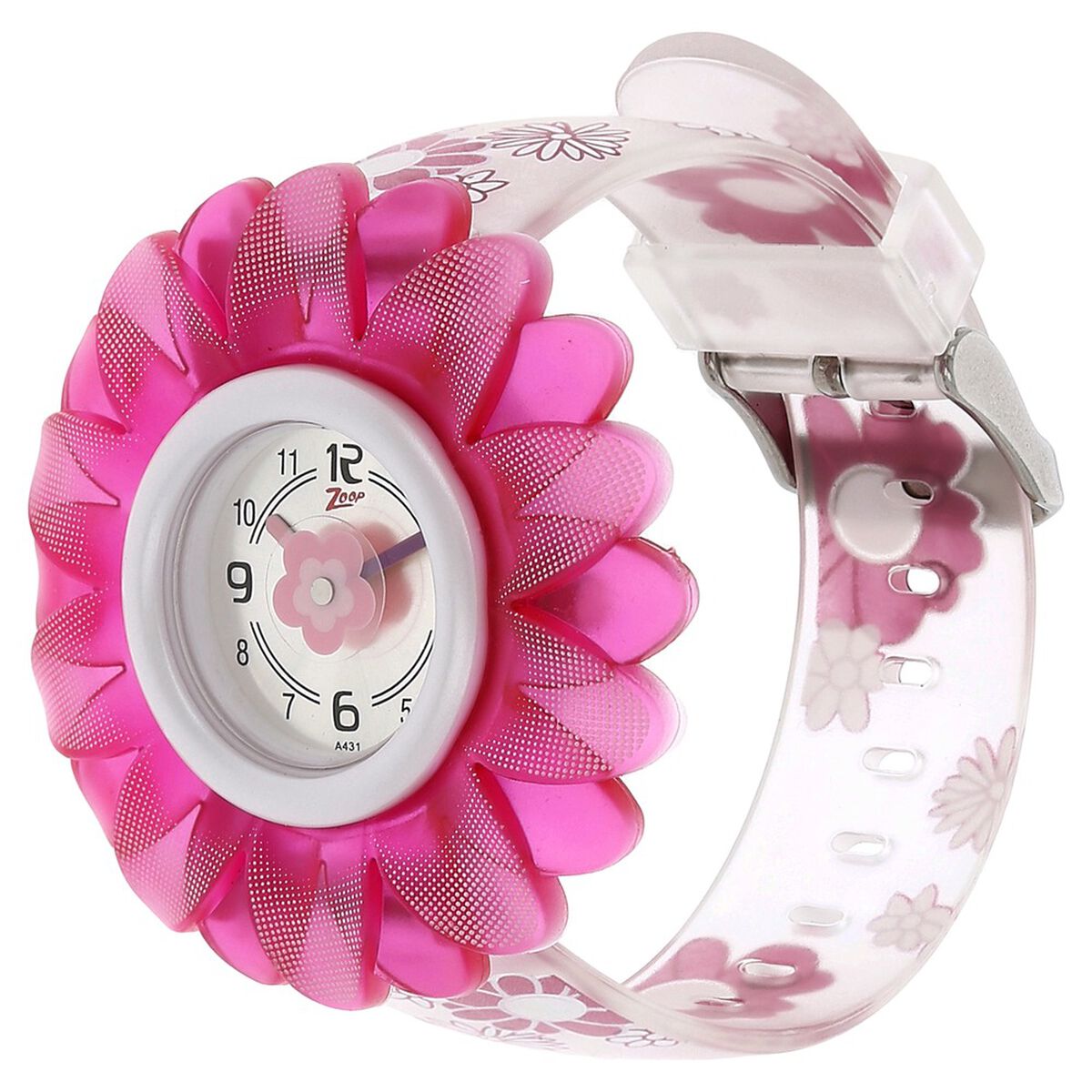Zoop Analog Watch with Silver Dial & Multicoloured Strap for Girls Kids, from House of Titan 2