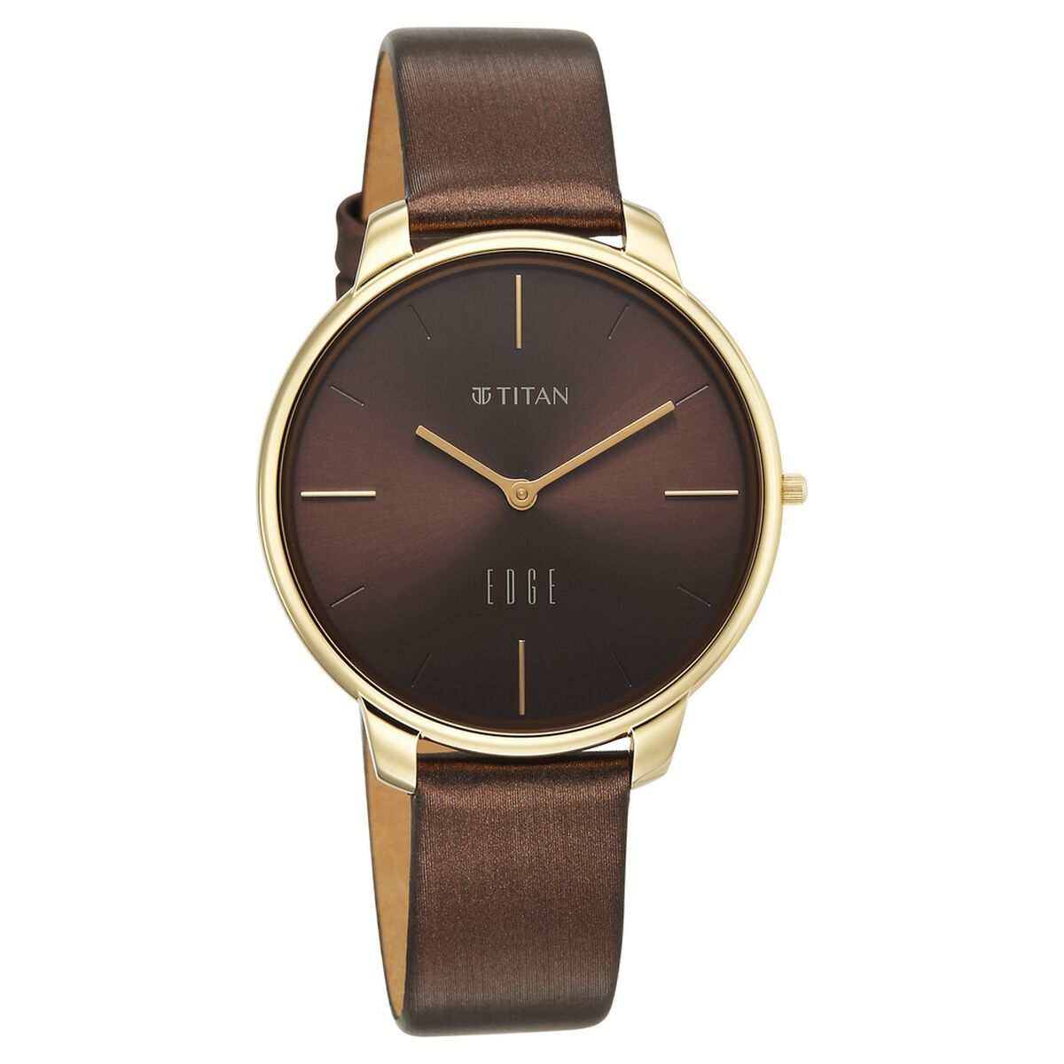 Edge Velora Quartz Analog Brown Dial Two Toned Leather Strap Watch For Women 2