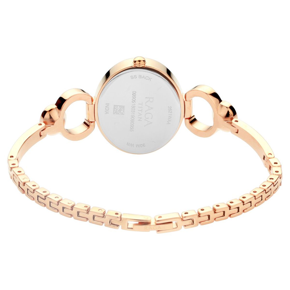 Titan Raga Viva Rose Gold Dial Analog with Day and Date Metal Strap Watch for Women 5