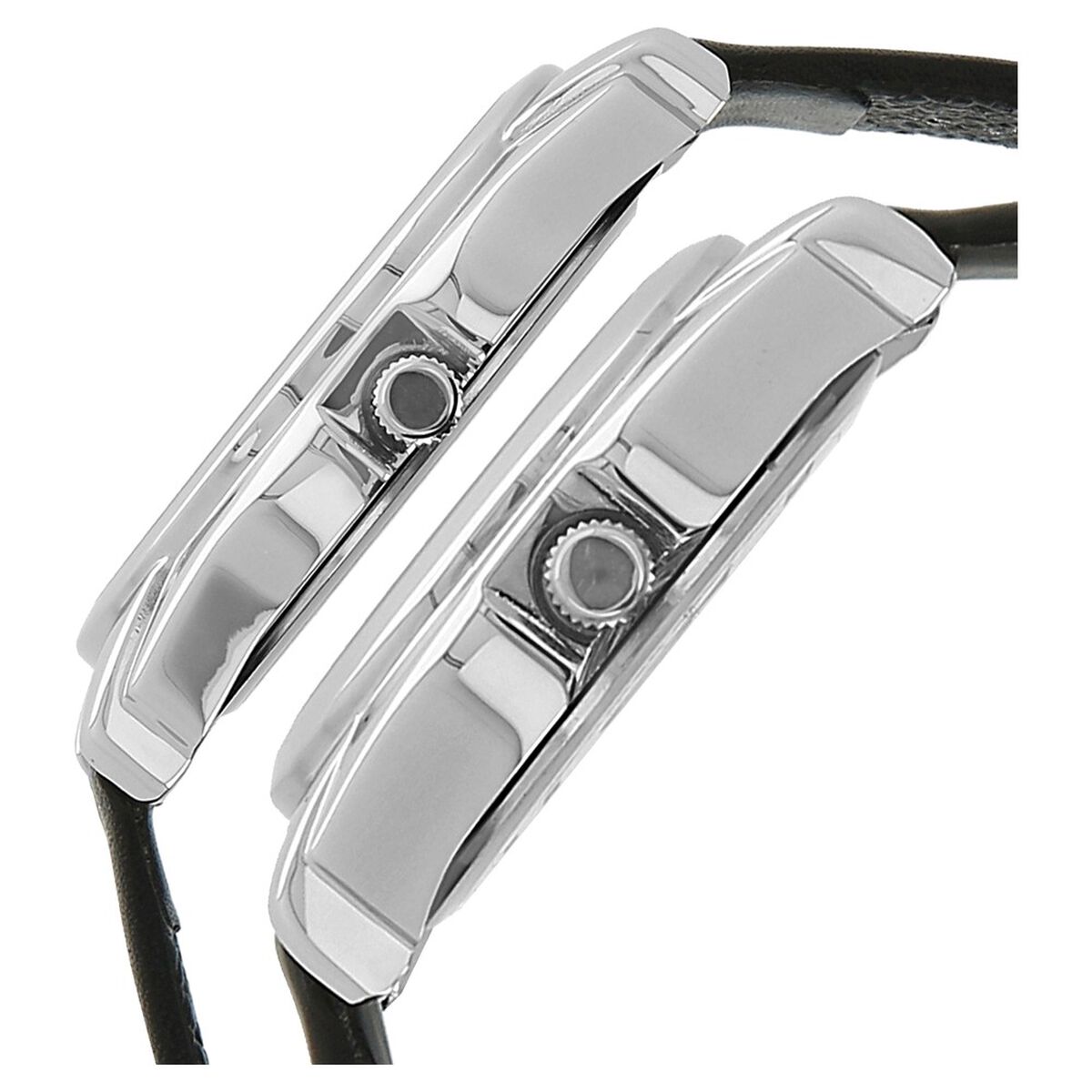 Titan Analog with Day and Date Silver Dial Leather Strap watch for Couple 3