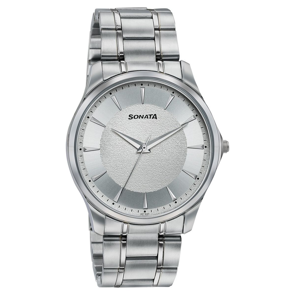 Sonata Traditional Essentials Silver Dial Stainless Steel Strap Watch 2