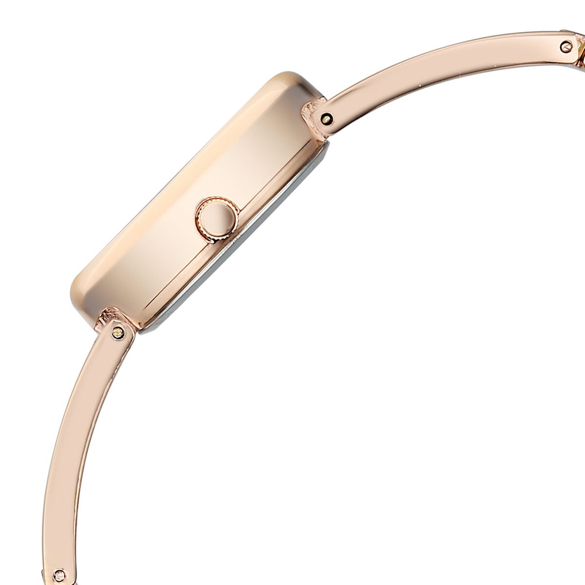 Vyb Luna By Fastrack Quartz Analog Blue Dial Rose Gold Metal Strap Watch For Girls 5