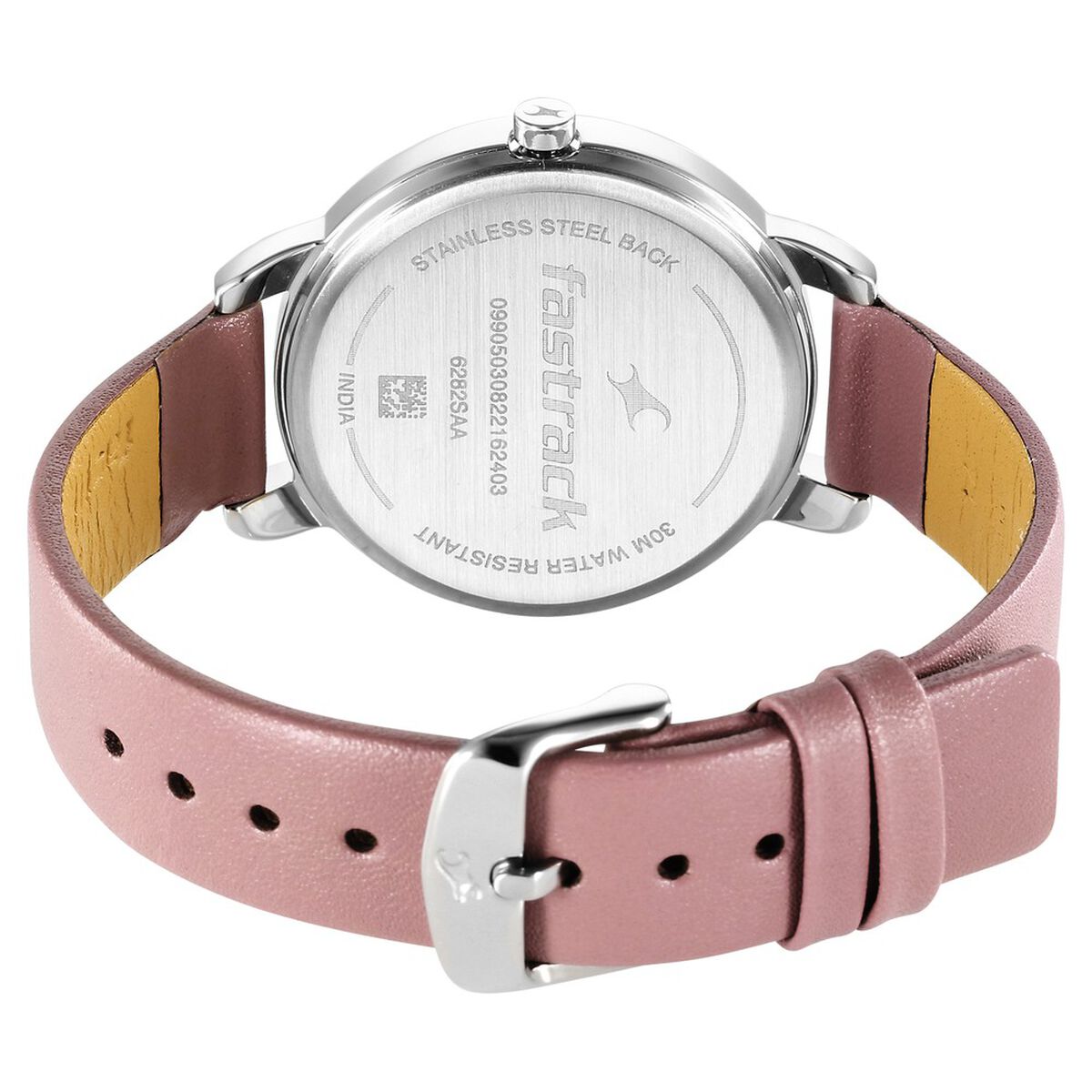 Fastrack Stunners Quartz Analog Purple Dial Leather Strap Watch for Girls 5