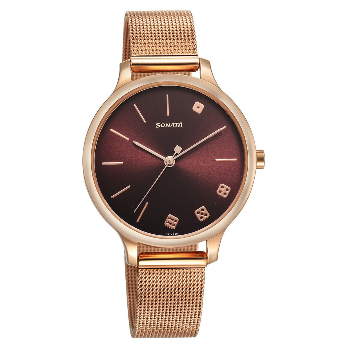 Sonata Play Maroon Dial Watch for Women 1