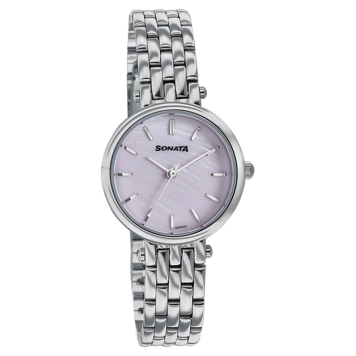 Sonata Wedding Edit Quartz Analog Pink Dial Stainless Steel Strap Watch For Women 3