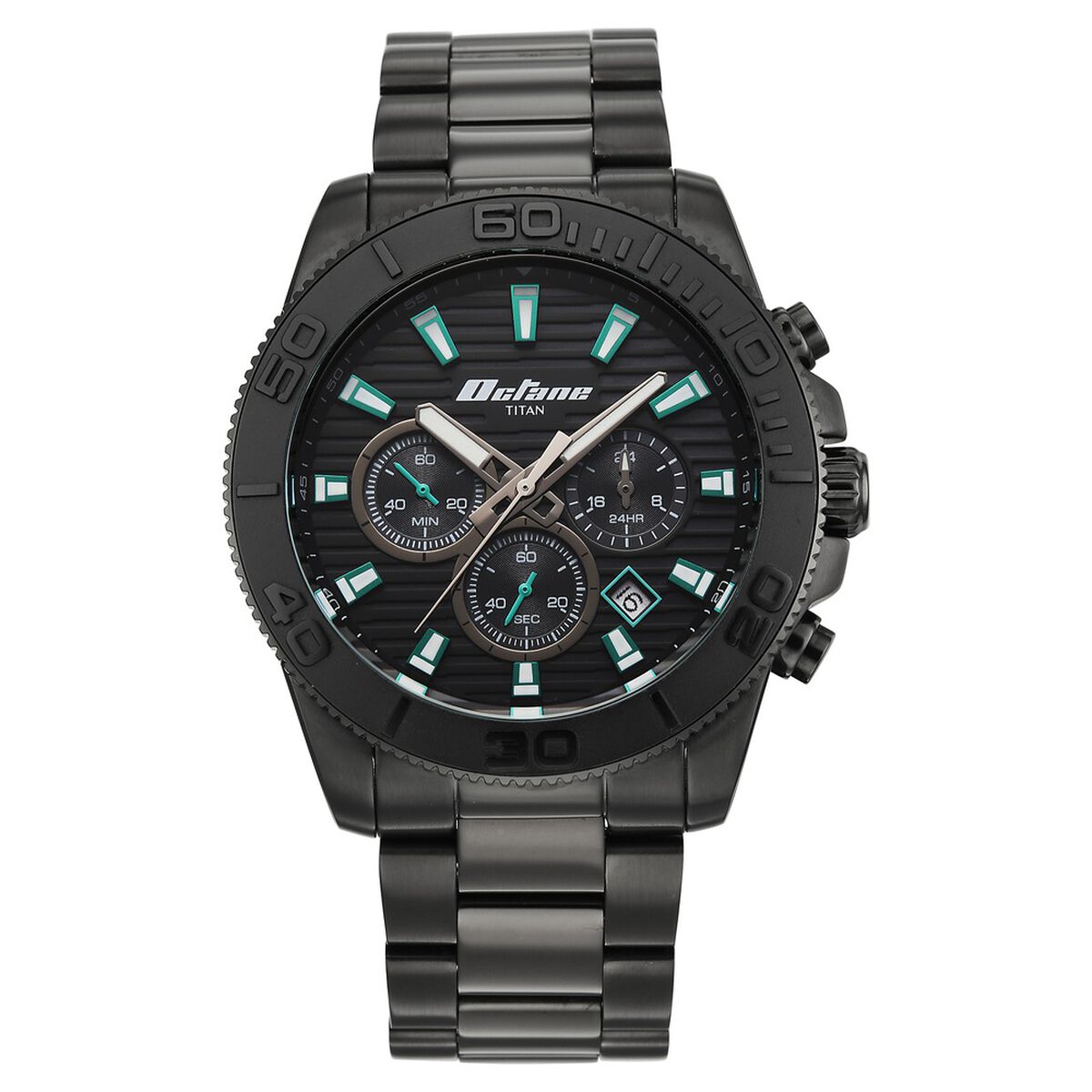 Octane Fashion Accendo Chronograph with Knurled Bezel & Lume Hands for Men 2